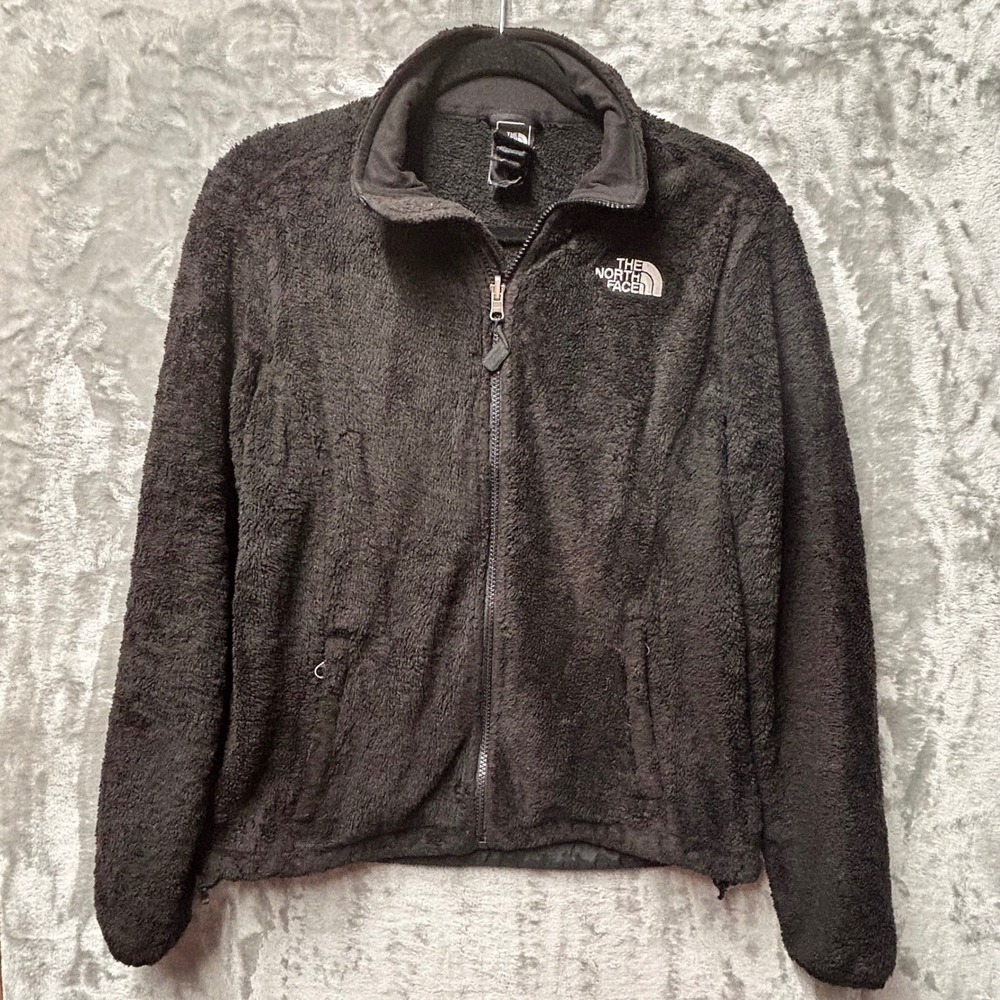 The North Face Womens Fleece Jacket Full Zip Black Outdoors Hiking - Small- AAHY
